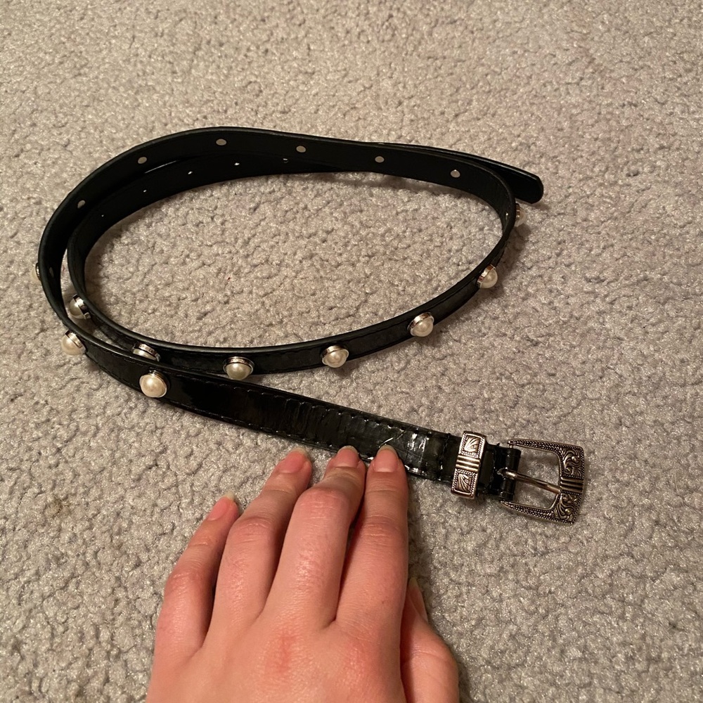 Pearl Embellished Belt